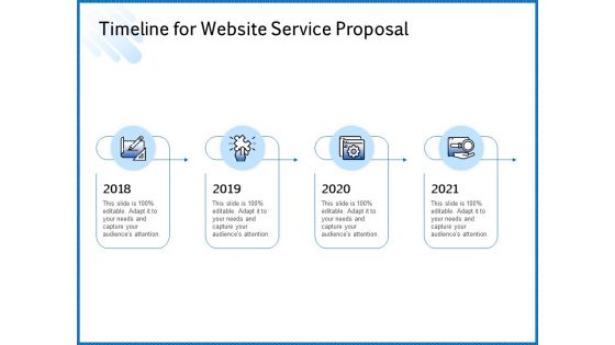 Web Design Template Timeline For Website Service Proposal Infographics PDF