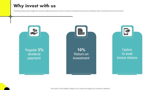 Web Designing Icon Investor Funding Elevator Pitch Deck Why Invest With Us Template PDF Web Designing Icon Investor Funding Elevator Pitch Deck Why Invest With Us Template PDF