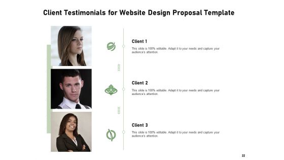 Web Designing Project Proposal Ppt PowerPoint Presentation Complete Deck With Slides