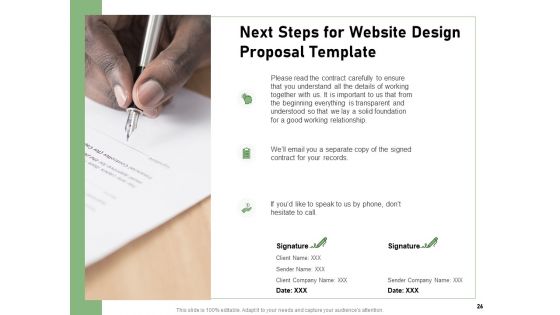 Web Designing Project Proposal Ppt PowerPoint Presentation Complete Deck With Slides