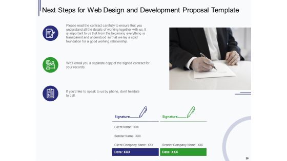 Web Development IT And Design Proposal Ppt PowerPoint Presentation Complete Deck With Slides