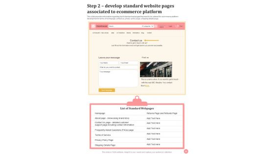 Web Development Strategies Playbook For Online Business Template