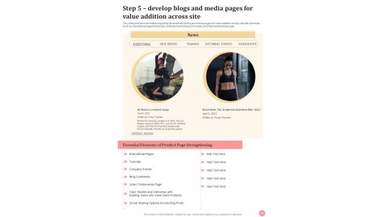 Web Development Strategies Playbook For Online Business Template