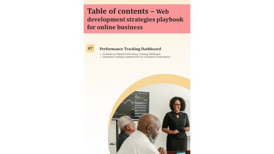 Web Development Strategies Playbook For Online Business Template