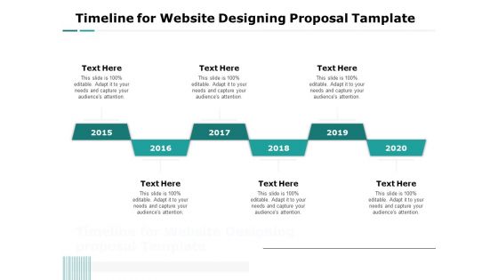 Web Engineering Timeline For Website Designing Proposal Tamplate Ppt Styles Example PDF