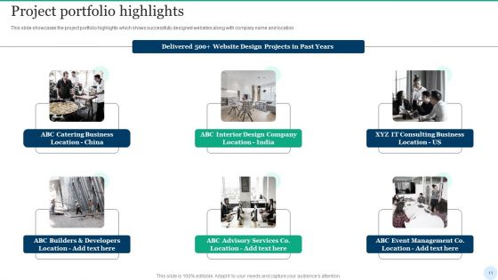 Web Interface Development Services Company Summary Ppt PowerPoint Presentation Complete Deck With Slides