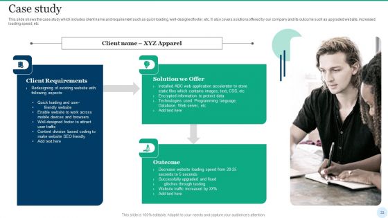 Web Interface Development Services Company Summary Ppt PowerPoint Presentation Complete Deck With Slides