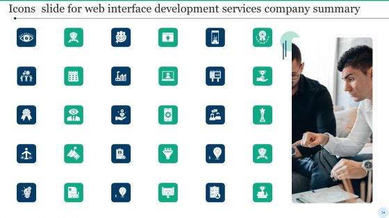 Web Interface Development Services Company Summary Ppt PowerPoint Presentation Complete Deck With Slides