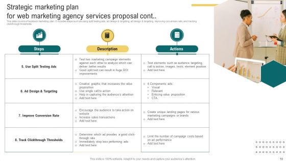 Web Marketing Agency Services Proposal Ppt PowerPoint Presentation Complete Deck With Slides