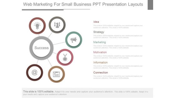 Web Marketing For Small Business Ppt Presentation Layouts