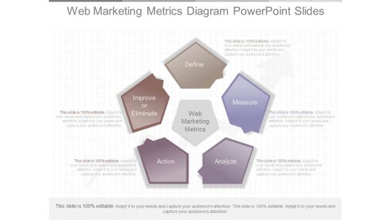 Web Marketing Metrics Diagram Powerpoint Slides