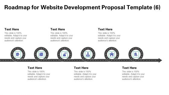 Web Redesign Roadmap For Website Design Proposal Template Six Stage Process Ppt Gallery Visual Aids PDF