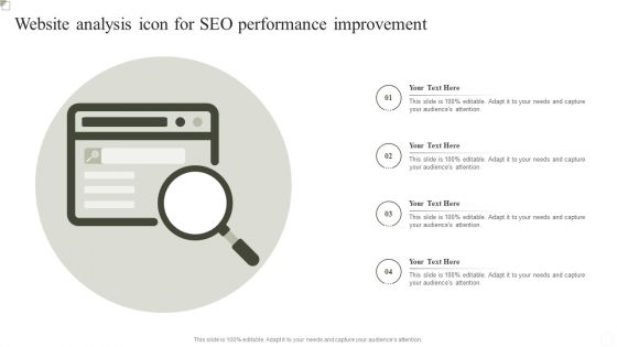 Website Analysis Icon For SEO Performance Improvement Ppt Gallery Professional PDF Website Analysis Icon For SEO Performance Improvement Ppt Gallery Professional PDF