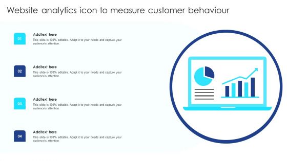 Website Analytics Icon To Measure Customer Behaviour Portrait PDF