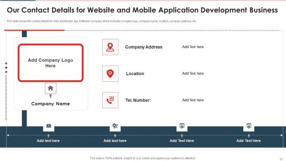 Website And Mobile Application Development Business Pitch Deck Ppt PowerPoint Presentation Complete With Slides