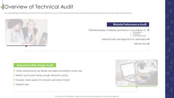 Website And Social Media Overview Of Technical Audit Ppt Show Icons PDF