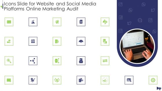 Website And Social Media Platforms Online Marketing Audit Ppt PowerPoint Presentation Complete Deck With Slides