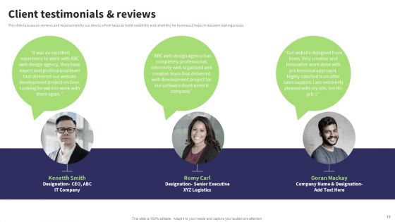 Website Design And Development Services Company Profile Ppt PowerPoint Presentation Complete Deck With Slides