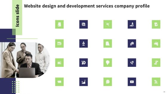 Website Design And Development Services Company Profile Ppt PowerPoint Presentation Complete Deck With Slides