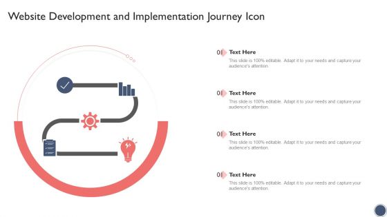Website Development And Implementation Journey Icon Designs PDF