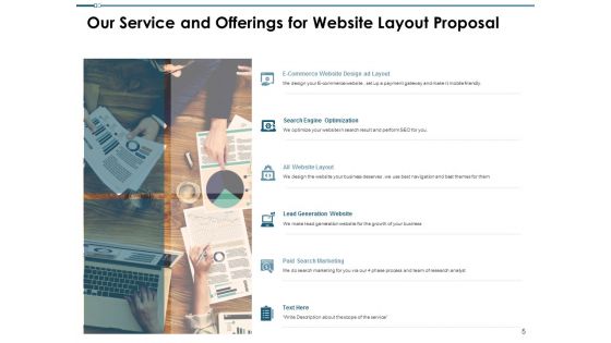 Website Layout Proposal Template Ppt PowerPoint Presentation Complete Deck With Slides
