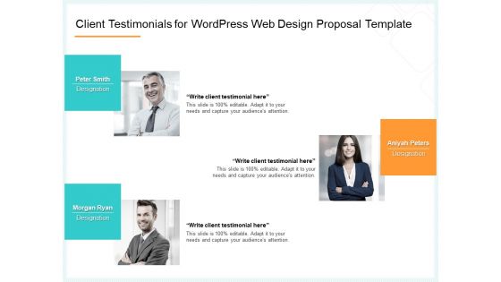 Website Revamp Quotation Client Testimonials For Wordpress Web Design Proposal Summary PDF
