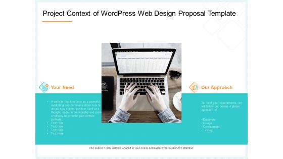 Website Revamp Quotation Project Context Of Wordpress Web Design Proposal Background PDF