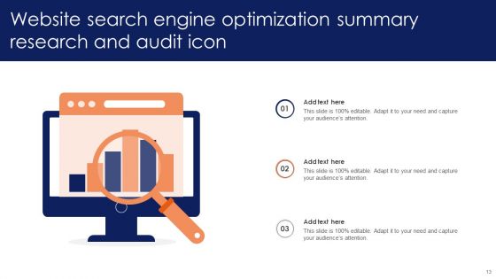 Website Search Engine Optimization Summary Ppt PowerPoint Presentation Complete Deck With Slides