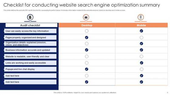 Website Search Engine Optimization Summary Ppt PowerPoint Presentation Complete Deck With Slides