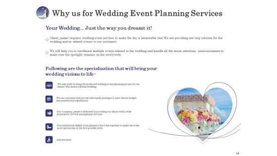 Wedding Affair Management Proposal Ppt PowerPoint Presentation Complete Deck With Slides
