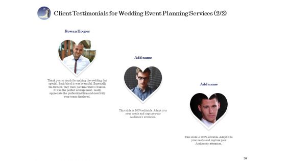 Wedding Affair Management Proposal Ppt PowerPoint Presentation Complete Deck With Slides