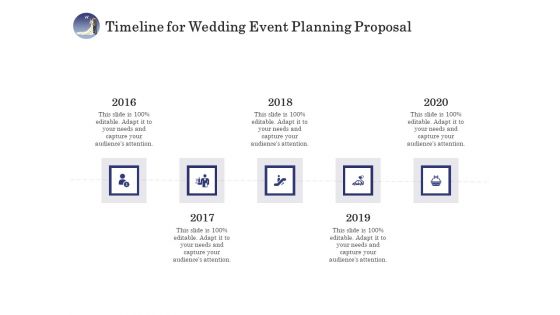 Wedding Affair Management Timeline For Wedding Event Planning Proposal Introduction PDF
