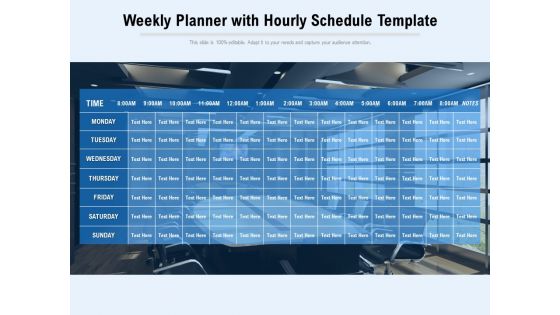 Weekly Planner With Hourly Schedule Template Ppt PowerPoint Presentation Summary Deck PDF