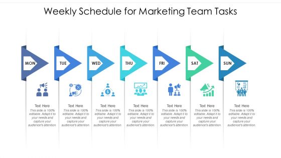 Weekly Schedule For Marketing Team Tasks Ppt PowerPoint Presentation Gallery Smartart PDF Weekly Schedule For Marketing Team Tasks Ppt PowerPoint Presentation Gallery Smartart PDF