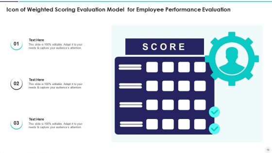 Weighted Scoring Evaluation Model Ppt PowerPoint Presentation Complete Deck