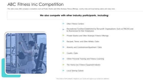 Well Being Gymnasium Sector ABC Fitness Inc Competition Template PDF