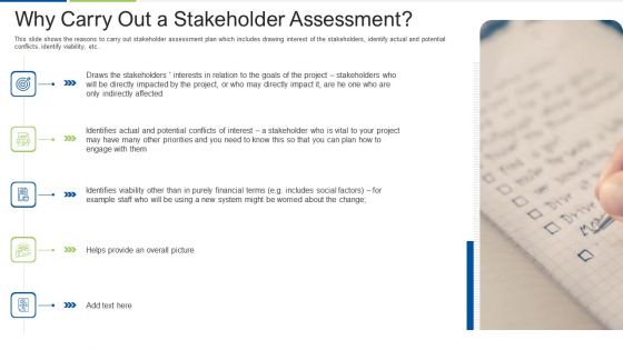 Why Carry Out A Stakeholder Assessment Professional PDF