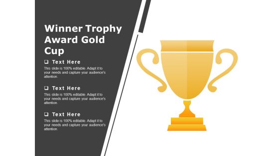 Winner Trophy Award Gold Cup Ppt PowerPoint Presentation Summary Templates