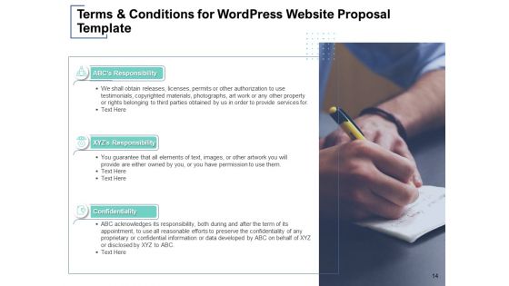 Wordpress Website Proposal Template Ppt PowerPoint Presentation Complete Deck With Slides