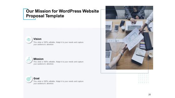 Wordpress Website Proposal Template Ppt PowerPoint Presentation Complete Deck With Slides