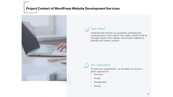 Wordpress Website Proposal Template Ppt PowerPoint Presentation Complete Deck With Slides