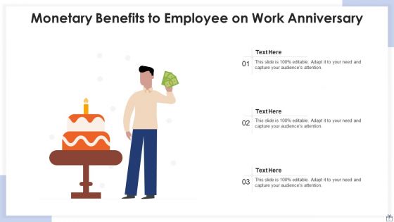 Work Anniversary Monetary Benefits Ppt PowerPoint Presentation Complete Deck With Slides
