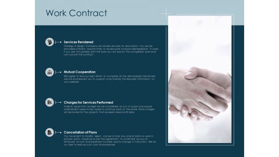 Work Contract Services Ppt PowerPoint Presentation Layouts Aids