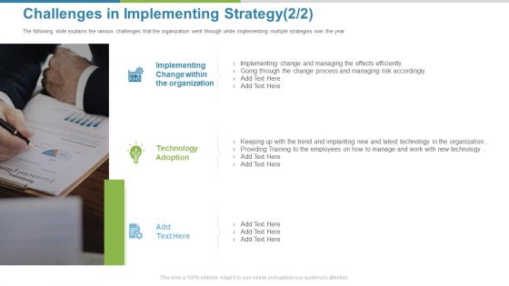 Work Execution Liability Challenges In Implementing Strategy Ppt File Example Topics PDF