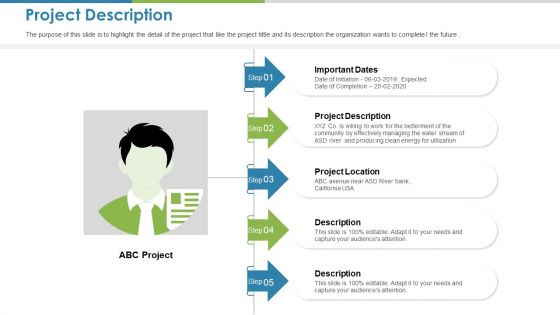 Work Execution Liability Project Description Ppt Icon Graphics Tutorials PDF