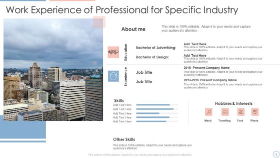 Work Experience Ppt PowerPoint Presentation Complete With Slides