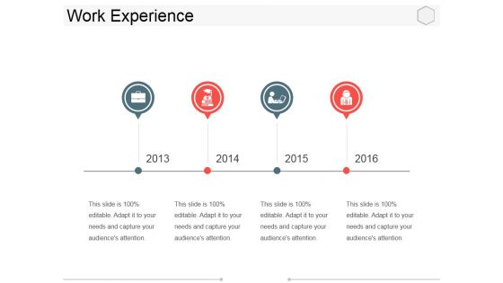 Work Experience Ppt PowerPoint Presentation Outline Design Templates
