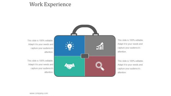 Work Experience Template 1 Ppt PowerPoint Presentation Tips Work Experience Template 1 Ppt PowerPoint Presentation Tips