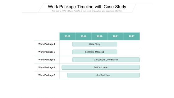 Work Package Timeline With Case Study Ppt PowerPoint Presentation Gallery Structure PDF