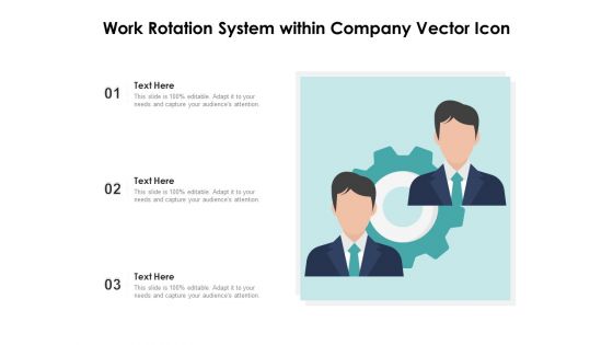 Work Rotation System Within Company Vector Icon Ppt PowerPoint Presentation File Graphics Example PDF